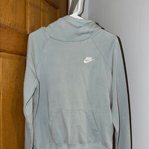 Nike Light Blue Gray Pullover Hoodie